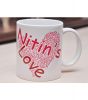 Heart Shape Word Collage Mug