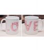 Love Shape Word Collage Mug