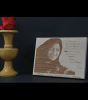 Engraved wooden Plaque With Photo and Message