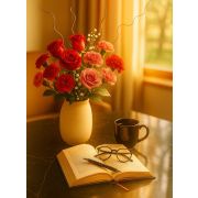 Red & Pink flowers for wife - Ahmedabad delivery