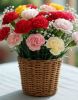 Fresh Mixed Carnations Basket. Same Day Delivery in Ahmedabad