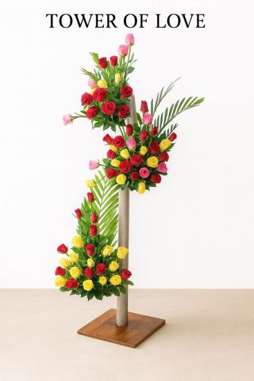 100 Roses arrangement -Delivered to Ahmedabad