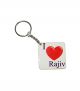 Squre Shape Wooden Keychains