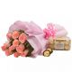 Pink Roses with Ferrero