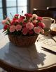 Romantic bamboo basket with carnations for girlfriend Ahmedabad