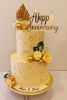 Designer two tier cake for wedding anniversary in Ahmedabad, perfect gift from abroad with 3–4 days lead time