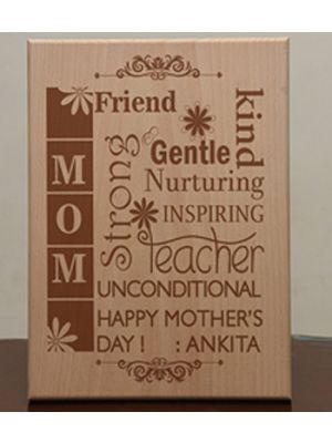 Wooden Plaque: Design - What is Mom ?