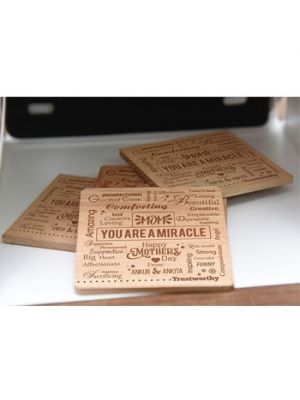 Engraved Coaster for mom - Ahmedabad