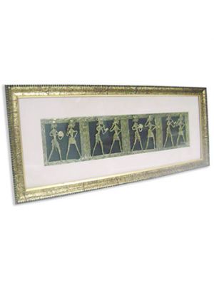Handcrafted Brass Panel in Antique Finish Frame