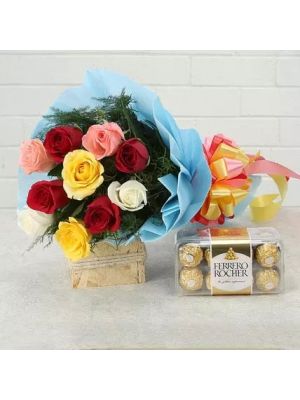 Mix Roses With Chocolates