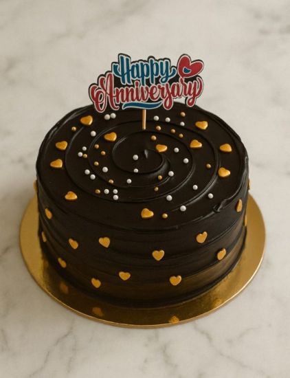 Chocolate Truffle Anniversary cake delivery in Ahmedabad
