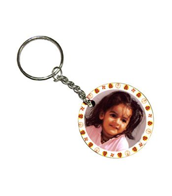 Round Shape Wooden Keychains