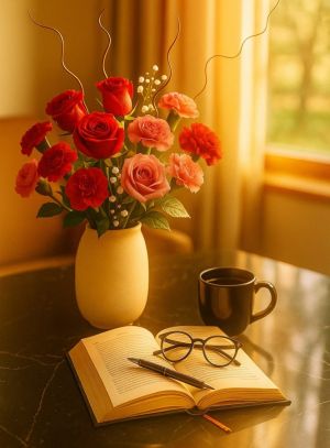 Red & Pink flowers for wife - Ahmedabad delivery