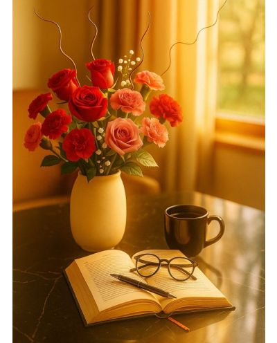 Red & Pink flowers for wife - Ahmedabad delivery