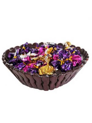 Chocolates In Small Cane Basket