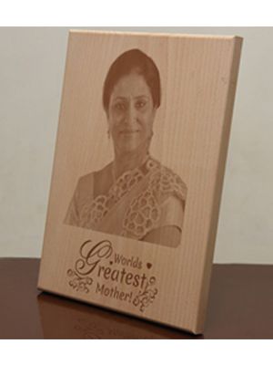Engraved Photo Plaque: World's Greatest Mom