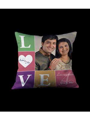 Love, Quote and Photo cushion 